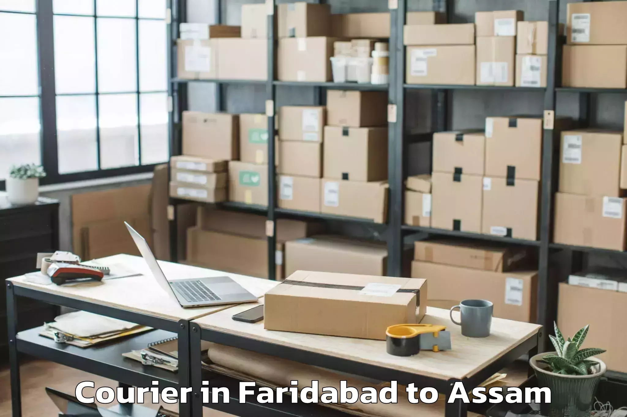 Easy Faridabad to Baihata Chariali Courier Booking